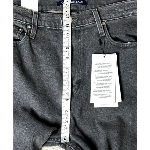 Calvin Klein Jeans Skinny Leg NWT Light Black Men Size 38x30 Classic Comfy Jeans - Picture 6 of 15